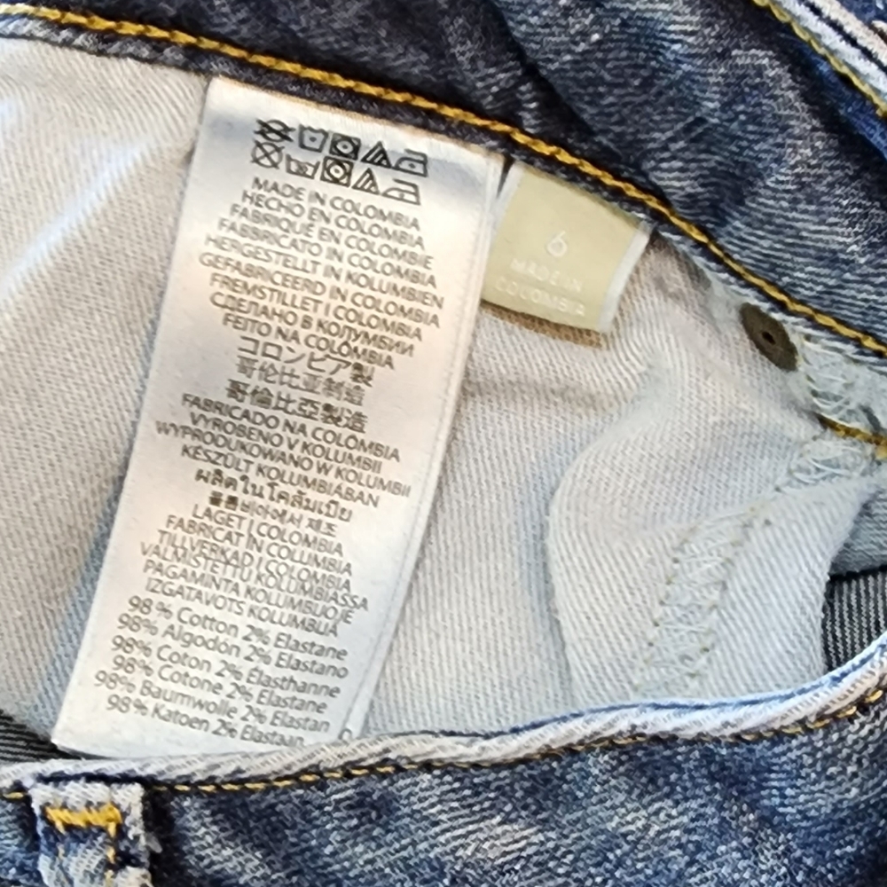 MICHAEL KORS WIDE LEG CROPPED JEANS SZ 6 - Picture 15 of 16